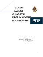 Chrysotile Cement Roofing Research Study by University of Moratuwa Report 06112017