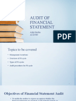 Topic 8 - Financial Statement Audit Ined