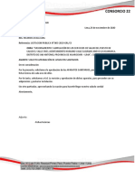 Carta #031 ENTREGA FICHA TECNICA DE LOS SANITARIOS