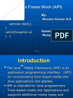 Java Media Frame Work