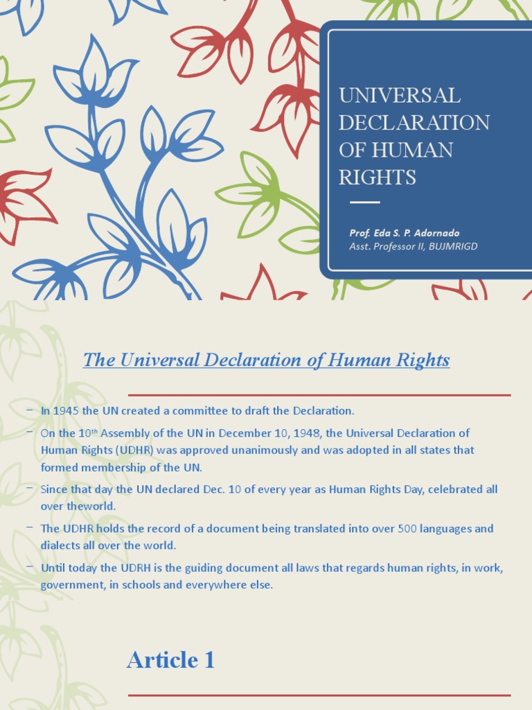Universal Declaration Of Human Rights Download Free Pdf European