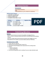 Nutritional Disorders Classification and Indicators