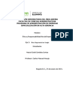 EJE 2 - Ética Empresarial en Google