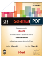 Akshay CEH Certificate