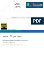 Intermediate Programming Lesson: Calibrating Color Sensors