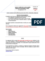 Assignment # 01: Computer Architecture and Assembly Language Programming (CS401)