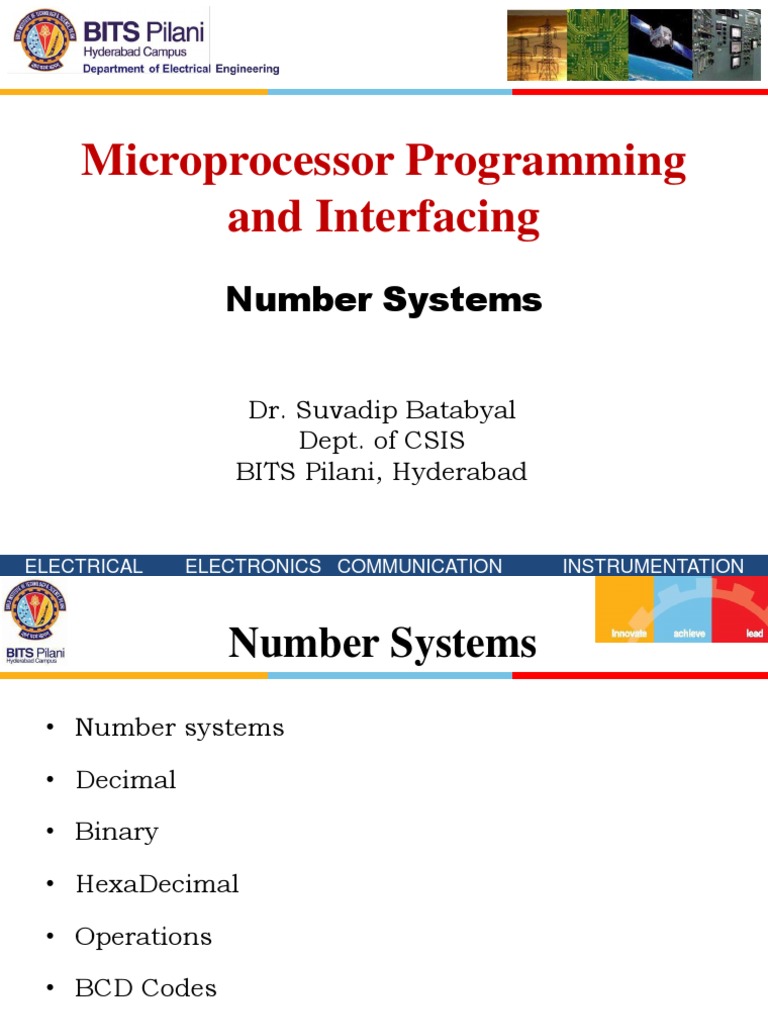 Microprocessor Programming and Interfacing: Number Systems | PDF | Code ...