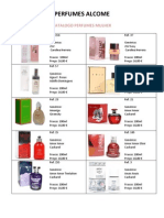 Catalogo Perfumes Mulher - Acualizado Outubro