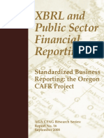 XBRL and Public Sector Financial Reporting