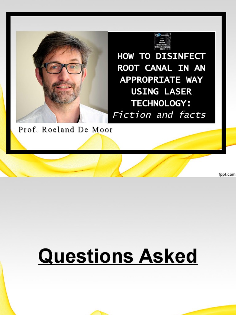 How To Disinfect Root Canal in An Appropriate Way Using Laser