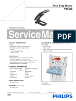 Service Manual: Total Body Shaver TT2040