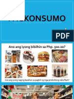 PAGKONSUMO AT PRODUKSYON