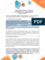 Guía de Actividades y Rúbrica de Evaluación - Unidad 1 - Tarea 2 - Apropiar Los Conceptos de La Unidad 1. Fundamentos Económicos PDF