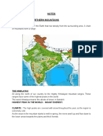 Notes Explanation - Northern Mountains: The Himalayas