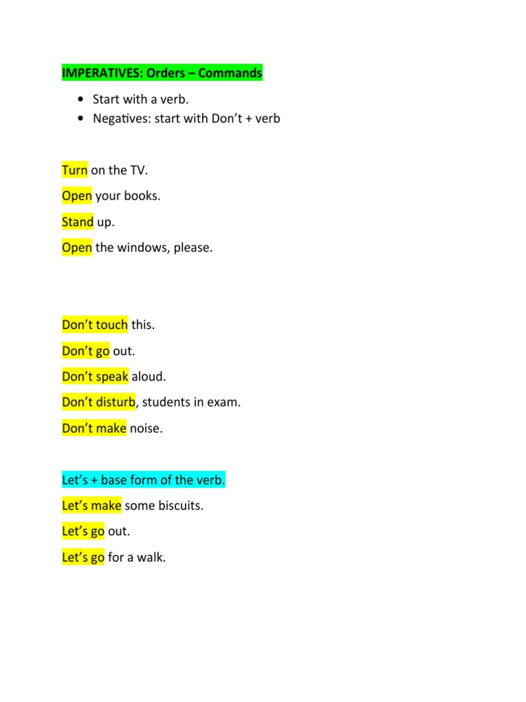 Imperatives - Should 12001 | PDF | Self-Improvement