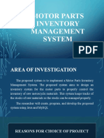 Motor Parts Inventory Management System