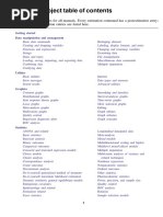 Combined Subject Table of Contents