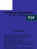 ASTHME DU NOURRISSON ET DE L’ENFANT