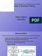 Fundamentals of Electrical Testing: Derek Lindberg Jason Shin