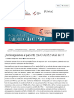 ¿Anticoagulamos Al Paciente Con CHA2DS2-VASC de 1 - Sociedad Española de Cardiología