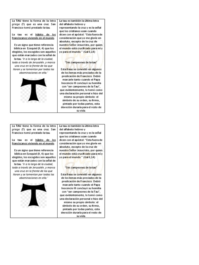La TAU Tiene La Forma de La Letra Griega | Descargar gratis PDF ...
