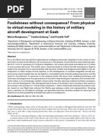 Foolishness Without Consequence? From Physical To Virtual Modeling in The History of Military Aircraft Development at Saab