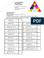 Puzzle de Triominós de Estadística Media, Moda, Mediana: Material Necesario: Reglas Del Juego: ¿Cómo Hacerlo?