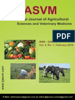I Jasvm: I Nternati Onal Journal of Agri Cul Tural