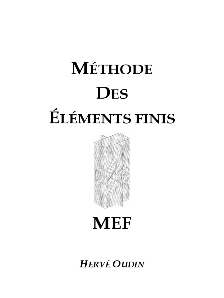 Méthode Des Éléments Finis PDF | PDF | Méthode des éléments finis ...