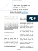Design and Fabrication of Multipurpose Wood Machining Device PDF
