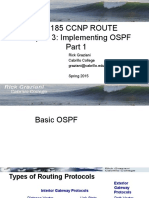 Cis185 ROUTE 3 OSPF ImplementingOSPF Part1