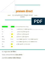 Le Pronom Direct PDF