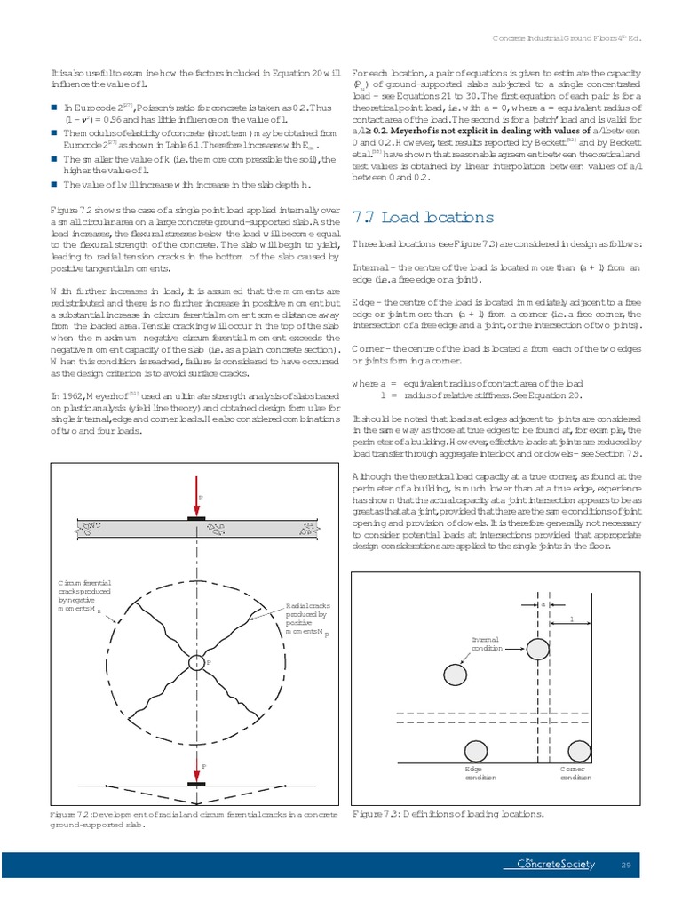 Concrete Ground Floor Load Analysis | PDF