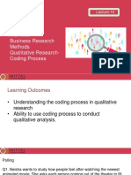 MGN832 Business Research Methods Qualitative Research-Coding Process