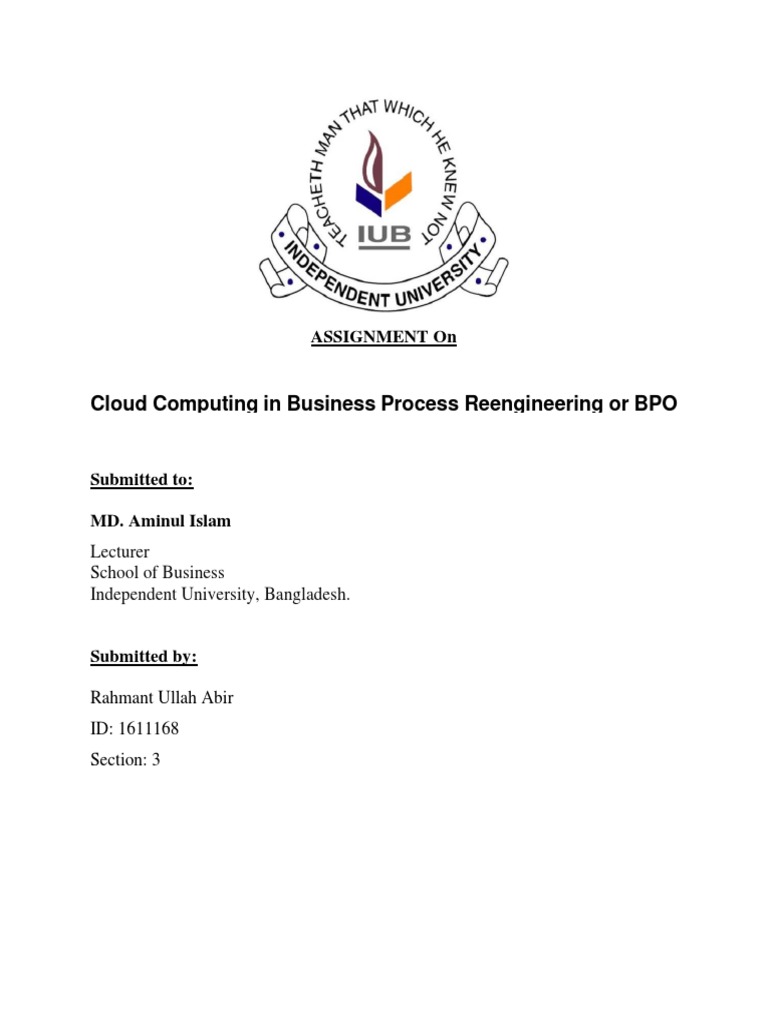 Cloud Computing in BPO: Insights & Impact | PDF | Cloud Computing ...