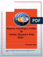 Reporte Astrológico Védico de Adrián Alejandro Peña