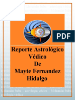 Reporte Astrologico Védico de Mayte Fernandez Hidalgo