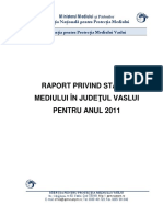 Raport Anual Privind Starea Factorilor de Mediu - 2011