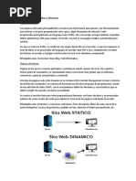 Páginas Web Estáticas y Dinámicas