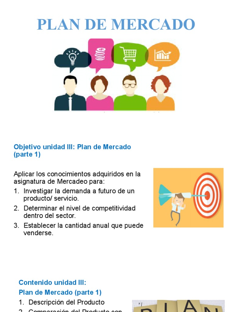 Unidad III PLAN DE MERCADO | PDF | Al por menor | Marketing