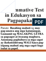 1 Summative Test in Edukasyon Sa Pagpapakatao