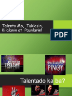 Talento Mo Tuklasin, Kilalanin at Paunlarin