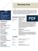 Geovanny Hoja de Vida PDF