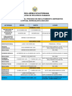 Cronograma Proceso Oficiales Especialistas