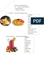 Desayunos saludables con jugos y tortillas