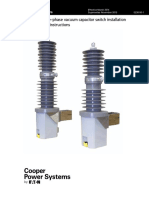 Edison Single-Phase Vacuum Capacitor Switch Installation and Operation Instructions