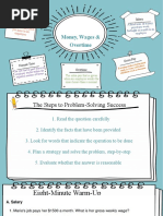 Percentage & Money Word Problems Continued With Wages