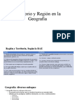 Territorio y Región en La Geografía