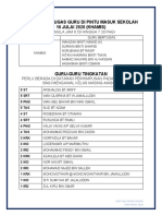 Jadual Bertugas - 16 Julai 2020 (Khamis) PDF