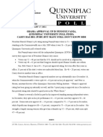 Obama Approval Up in Pennsylvania, Quinnipiac University Poll Finds Casey Has Big Jump, But Many Still Don'T Know Him